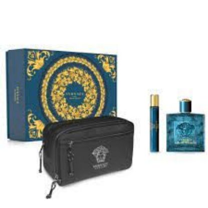 Picture of Eros Pour Homme EDT 100ml + Travel Spray 10ml + Versace neseser