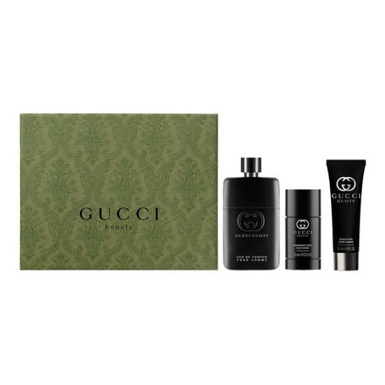 Слика на Gucci Guilty Man 90ml eau de parfum + Deodorant Stick + Shower Gel