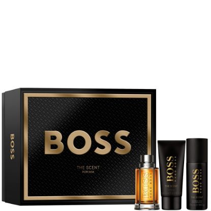 Слика на Boss The Scent For Man 100ml EDT + Shower Gel 100ml + Deodorant Spray 150ml