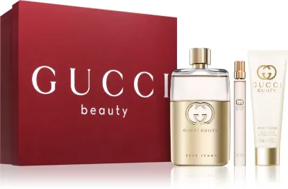 Слика на Gucci Guilty Pour Femme EDP 90ml + Trawel Spray 10ml + Body Lotion 