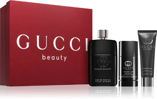 Слика на Gucci Guilty Man 90ml eau de parfum + Deodorant Stick + Shower Gel