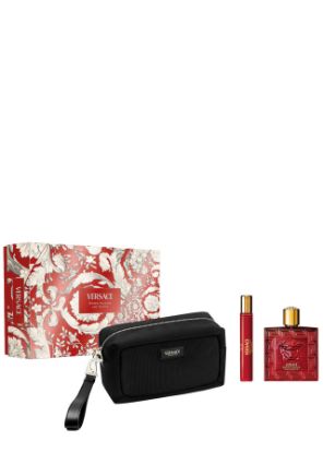 Слика на Eros Flame EDP 100ml + Eros Flame Mini 10ml + Versace Neseser