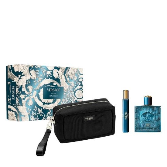 Слика на Eros Pour Homme EDT 100ml + Travel 10ml + Versace Neseser