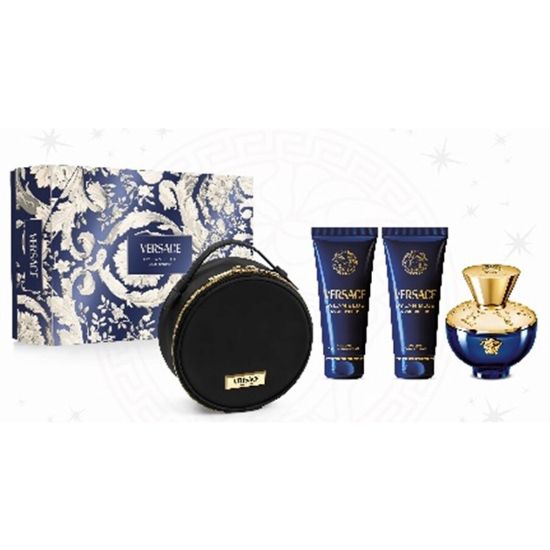 Слика на Dylan Blue Pour Femme 90ml + Body Lotion + Shower Gel + Versace Bag