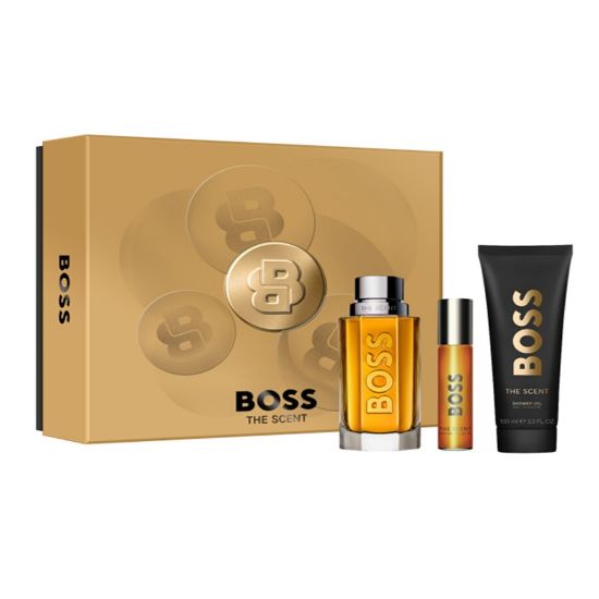 Слика на Boss The Scent For Man 100ml EDT + Shower Gel 100ml + Travel Spray 10ml