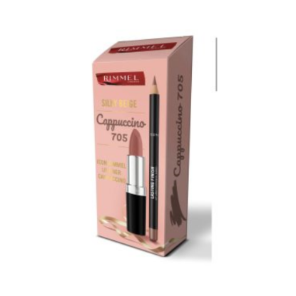 Слика на Rimmel CAPPUCCINO Lipliner 705 + Silky Beige karmin 320