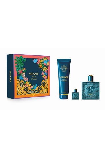 Слика на Eros Pour Homme EDT 100ml + Travel 5ml + Shower Gel